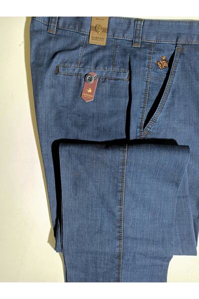 LAMPART Τζιν παντελόνι Tencel με πλαϊνή τσέπη