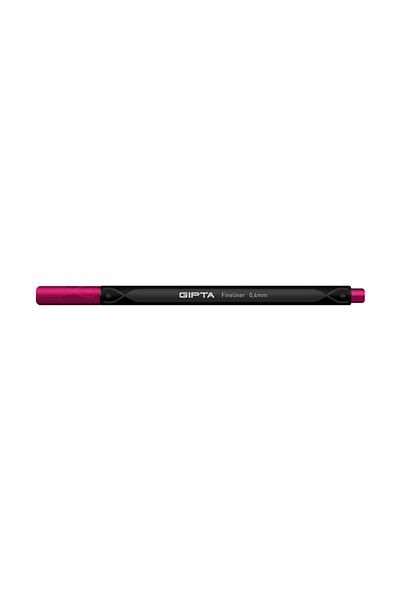 Gıpta Fineliner Pen 0.4 mm Cardboard Box - Triangle-burgundy