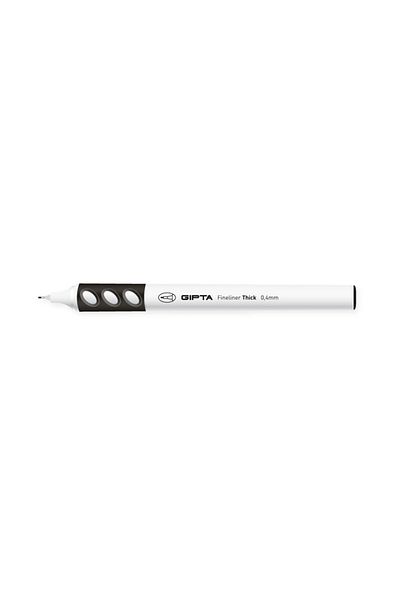 Gıpta Fineliner Thick 0.4 mm Round Body Black