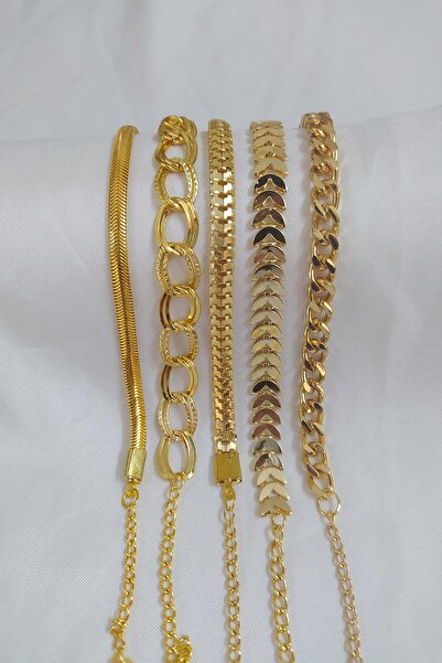 KOBA Altın Kaplama Kadın Kombin Bileklik