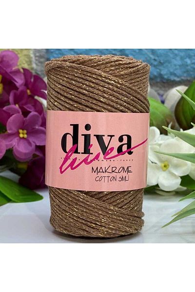 Diva İplik Diva Macrame Cotton Glitter 222 Κάτω