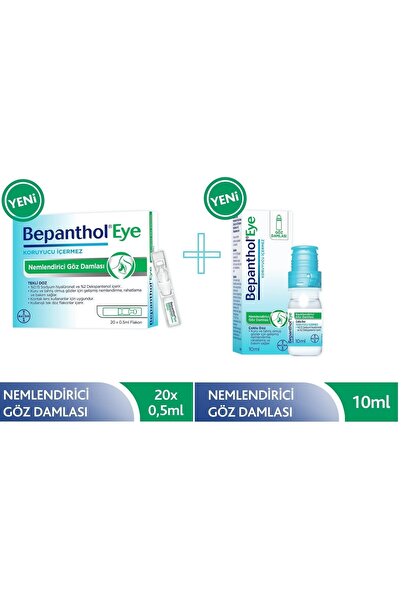 Bepanthol Eye Göz Damlası 10 Ml+ Eye Göz Damlası 0,5 Ml X 20 Flakon