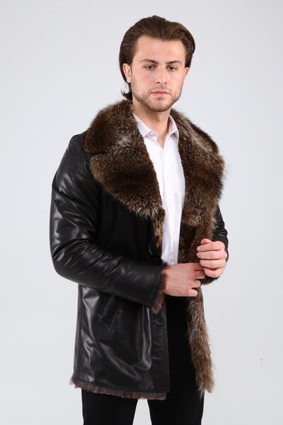 CE-YIL DERİ ÜRÜNLERİ سترة فرو من الجلد الطبيعي