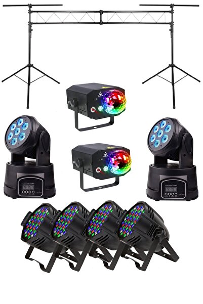 Quenlite Sahne Işık Sistemi Start Paket-3 (STAND LAZER LED PAR ROBOT)