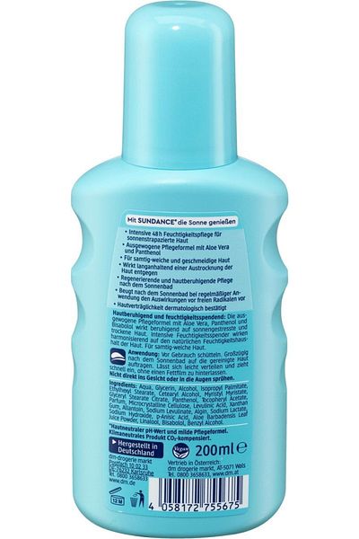 SUNDANCE Number 1 German Brand - After-Sun Care Cream, Intensive Repair and Moisturizer
