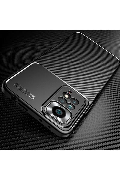 m.tk moveteck حافظة لهاتف Xiaomi Redmi Note 12 Pro 4g & Note 11 Pro مع حماية سفلية للكاميرا وملمس كربوني نحيف