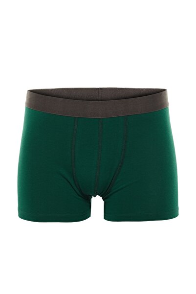 Trendyol Collection 3 csomag többszínű mintás, sima mix boxer TMNAW22BX0040