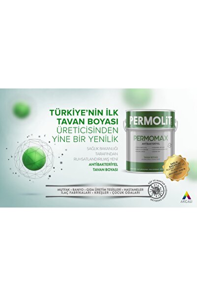 Permolit Permomax Küf Önleyici Tavan Boyası 3,5 Kg