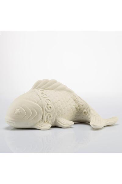 Missi Marin Ocean Kokulu Ekru Balık Seramik Taş