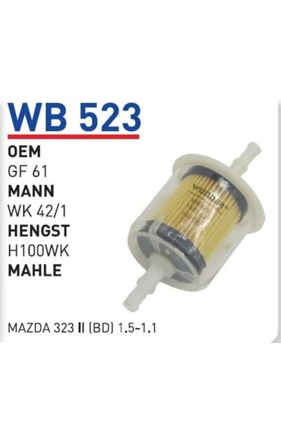 WUNDER Wb523 Mazot Filtresi - Peugeot 404 1.6 Uyumlu