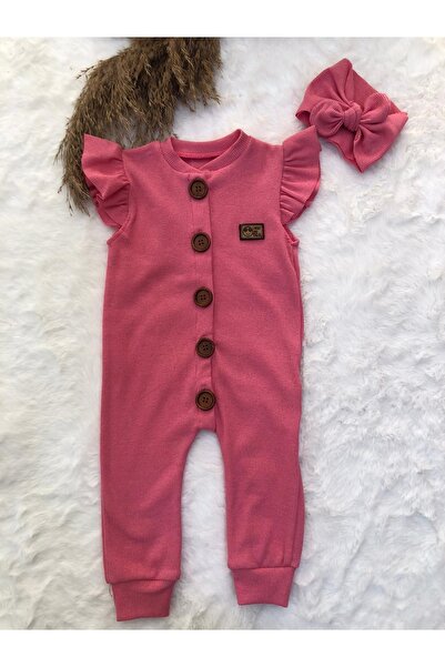 Portakal Bebek Buttoned Camisole Jumpsuit with Bandanas