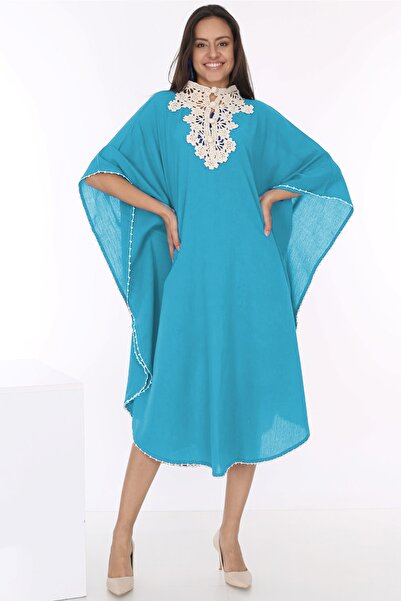 Ersperto Αυθεντικό φόρεμα με δαντέλα στο λαιμό