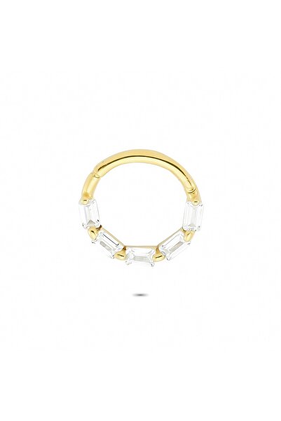 Glorria Altın Geometrik Halka Piercing