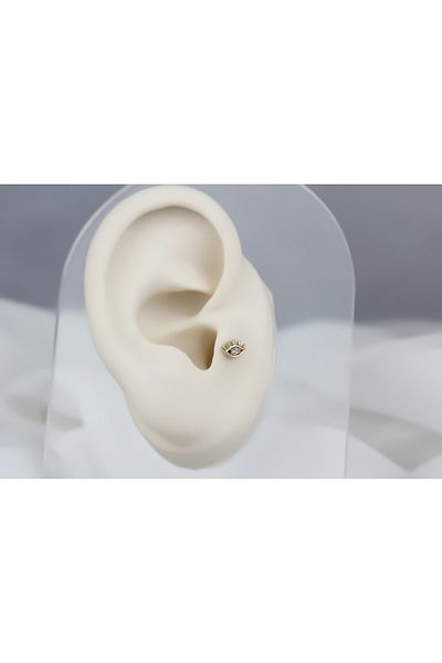 Glorria Gold Eye Tragus Piercing