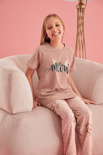 ZEYZEY 8418 Girl's Printed Pajama Set