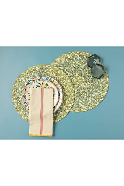 English Home Patricia Pp 2'li Amerikan Servis 38 Cm Yeşil