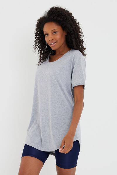 COOL TARZ Stil Cool Femei Gri Dirty Guler Casual Tricou-xktcps001r10s