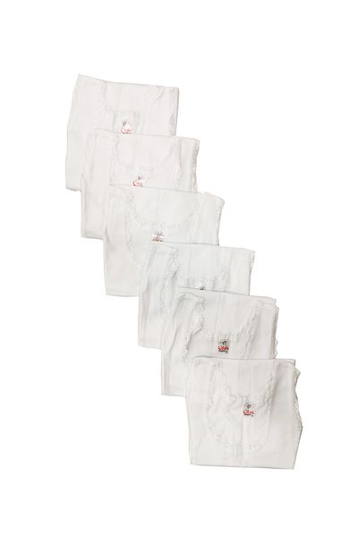 ATİLLA İÇ GİYİM Tricot pentru fete cu bretele late cu nervuri 6 piese