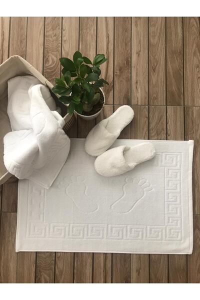 VentiSette White Cotton Single Foot Mat