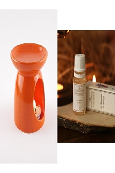 Gazella ticaret Turuncu Seramik Buhurdanlık Ve Buhurdanlık Esansı Uçugu Yağ I...