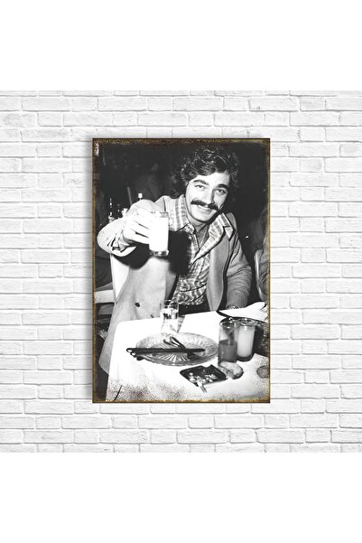 TRENDPOSTER Kadir Inanır Yeşilçam Retro Ahşap Poster