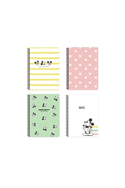 Keskin Colors Keskin Color Mickey Mouse Çizgili Defter Spiralli 80 Yp.