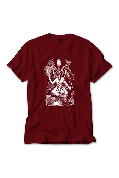 Z zepplin Κόκκινο μπλουζάκι Baphomet Cliphas Levi Del