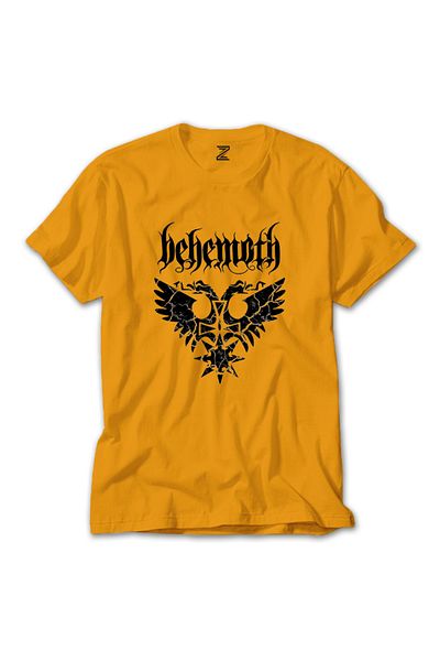 Z zepplin Κίτρινο T-shirt με μοτίβο με λογότυπο Behemoth