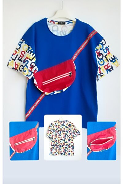 Elvinsa Torba paketa sjajnih prugastih majica 100% pamuk paketa crvenih - Kob...