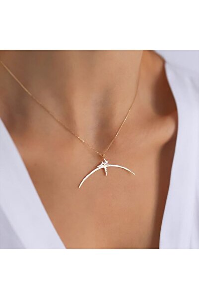 MARKET OF UNİVERSE Kadın 925 Ayar Gümüş  Hiçlik Sembolü Kolye