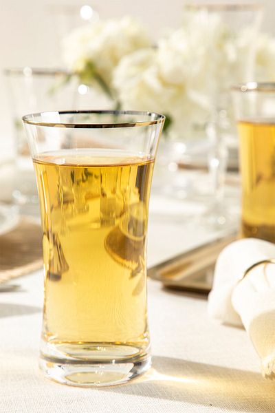 English Home Dina Glass 6-Piece Soft Drink Glass 340 Ml Gold