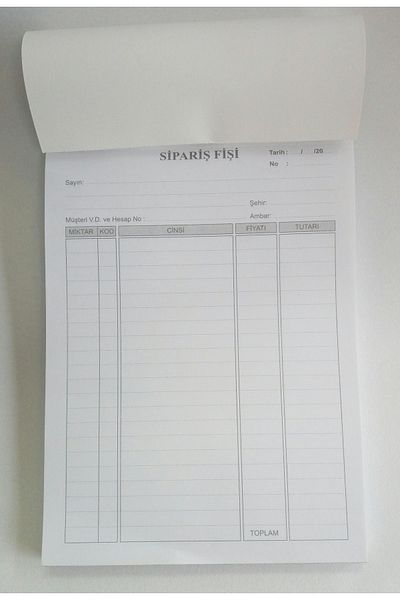 DEFTERSAN Billete de Comanda A5 13,5x19 Cm Autocopil 6 Bucati