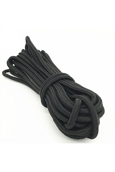 EgeÇelikHalat Siyah Renkli İskota Halat İp 12 Mm 10 Metre Yelken Mandar Halatı