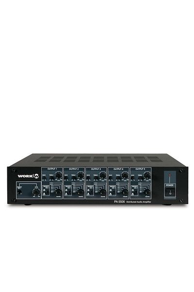Work Pa5506 5x50w 5 Zone 100v Mixer Amp