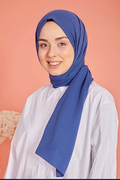 Larissa Scarf Five Scarf Cotton Jazz Shawl Blue