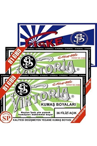 Viktoria Filizi Açık 2pk+fiske Sabitleme 1pk Kumaş Boyası