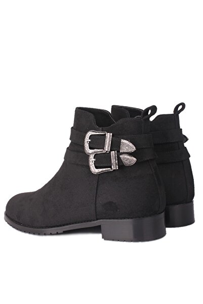 Fitbas Kadın Siyah Süet Bot