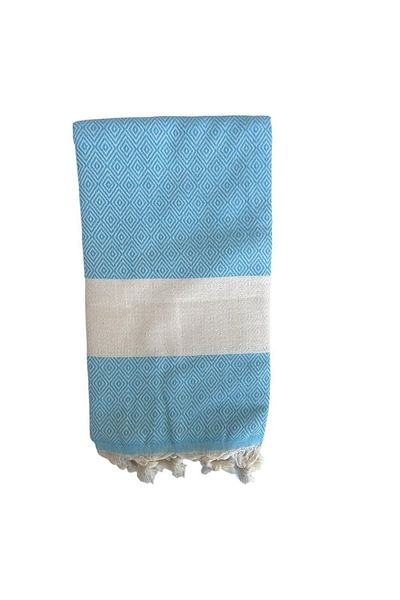 Mulberry Diamond Pestemal 100% Bumbac 8 Culori Diferite Albastru
