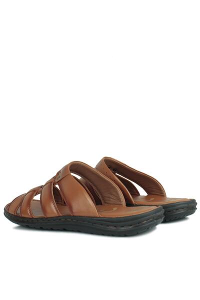 Fitbas 850179 167 Ανδρικές παντόφλες μεγάλου μεγέθους από γνήσιο δέρμα