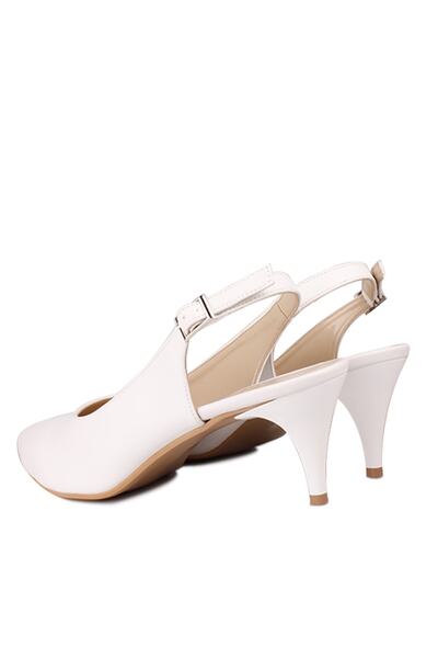 Fitbas 111215 468 Жіночі білі матові великі маленькі туфлі на шпильці