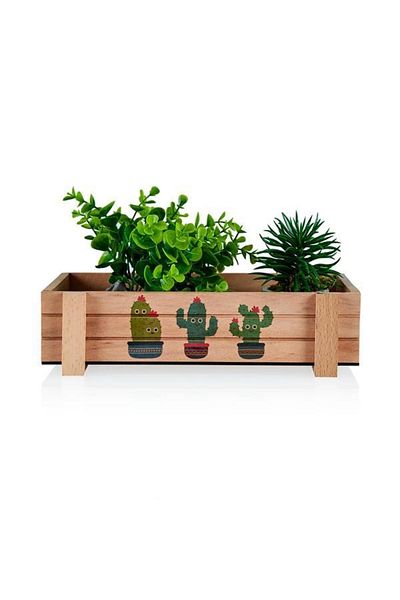 objevi 30x15 Cm Wooden Organizer Box - Multi-purpose