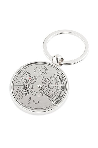 ASYA GIFTS Kişiye Özel Isim Baskılı 50 Yıllık Takvimli Anahtarlık Metal