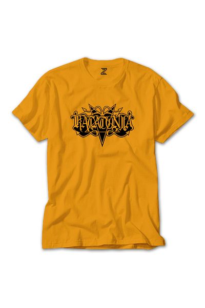 Z zepplin Κίτρινο T-shirt με μοτίβο με λογότυπο Katatonia