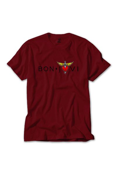 Z zepplin Κόκκινο μπλουζάκι Bon Jovi In Heart