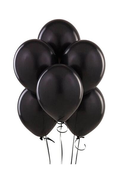 Party City 10 بالونات باللون الأسود الفاتح