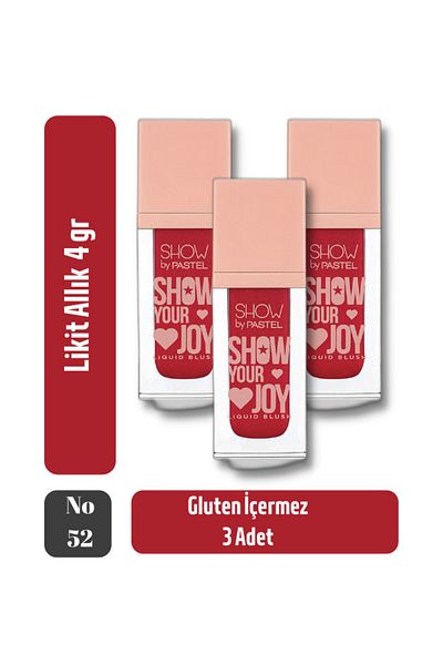 Pastel Liquid Gluten Free Show By Liquid Blush Blush 4 gr 3 Pieces No: 52