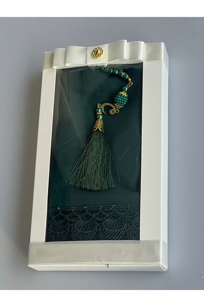 Markapolin Mevlid Cloth Green Color with Chiffon Shash