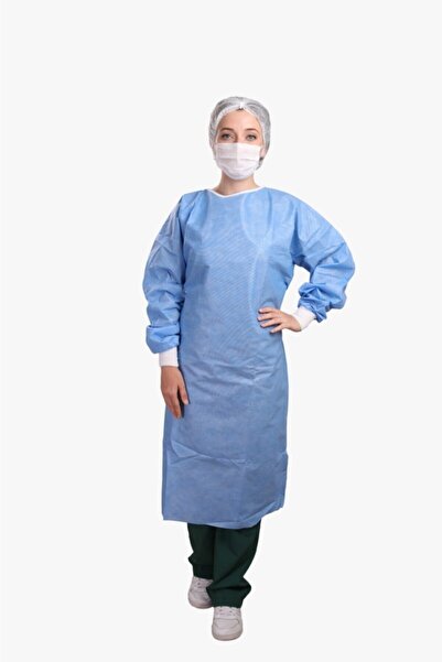 Hanımağa معطف أزرق يمكن التخلص منه