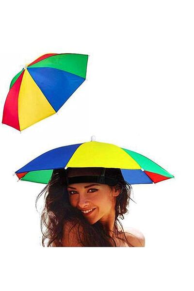Adil Baba Pratik Lastikli Kafa Şemsiyesi Güneşlik