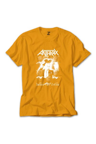 Z zepplin Anthrax Between The Living - Κίτρινο T-shirt